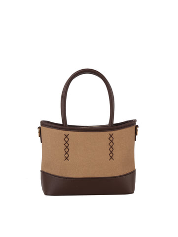 Petite Top Stitch Hand Tote