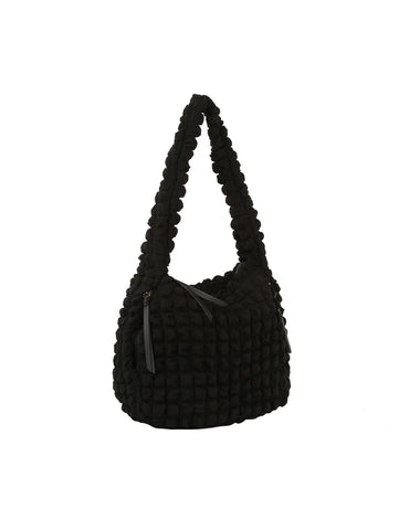 Unique Quilted Design Hobo Handbag