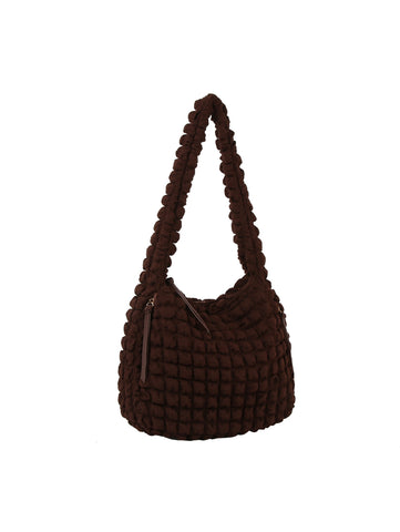 Unique Quilted Design Hobo Handbag