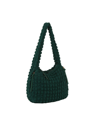 Unique Quilted Design Hobo Handbag