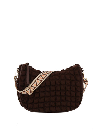 Quilted Puffer Guitar Strap Shoulder Bag