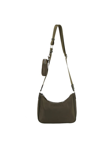 Compact Nylon Hobo Handbag