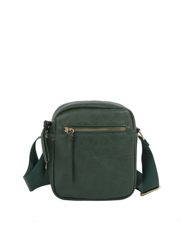 Compact Square Zip Crossbody