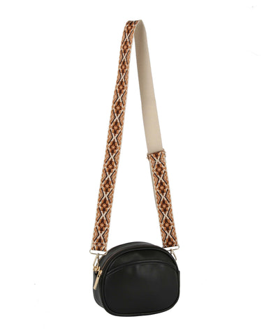 Crossbody Sling With Guitar Strap Accent