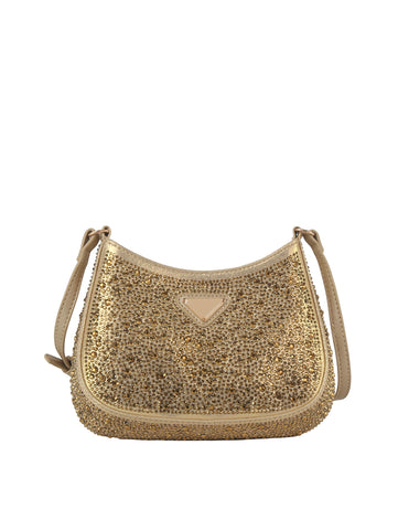 Colored Stone Accented Shoulder Bag