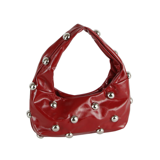 Studded Hobo Handbag