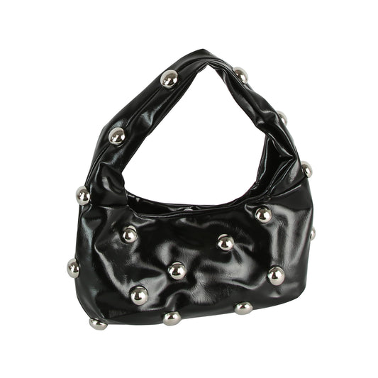 Studded Hobo Handbag