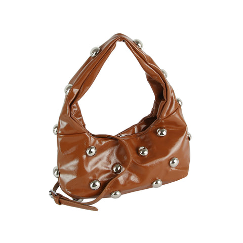 Studded Hobo Handbag