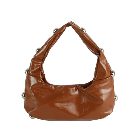 Studded Hobo Handbag