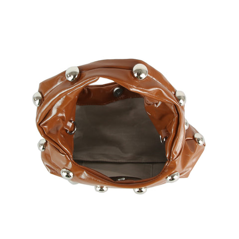 Studded Hobo Handbag