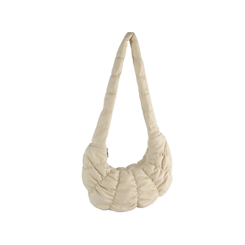 Quilted Puffer Hobo Handbag