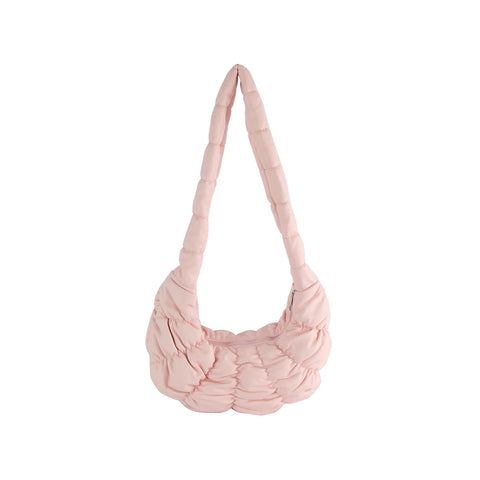 Quilted Puffer Hobo Handbag