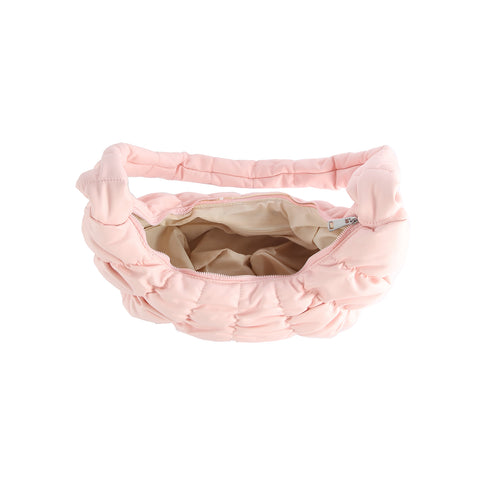 Quilted Puffer Hobo Handbag