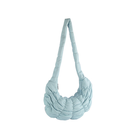 Quilted Puffer Hobo Handbag