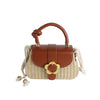 Top Flap Straw Petite Tote