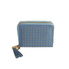 Studded Zip Wallet with Tassel Charm
