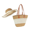 Summer Straw Hat and Tote Set