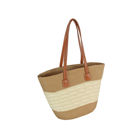 Summer Straw Hat and Tote Set