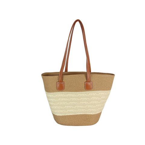 Summer Straw Hat and Tote Set