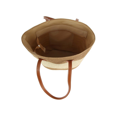 Summer Straw Hat and Tote Set