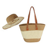 Summer Straw Hat and Tote Set