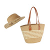 Summer Straw Hat and Tote Set