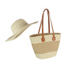 Summer Straw Hat and Tote Set