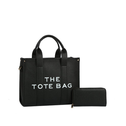 Everyday Lettered Tote and Wallet Set – Large