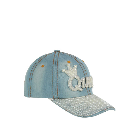 Bling And Pearl Crown Queen Cap