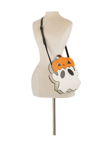 Cute Pumpkin Hat Ghost Crossbody Bag