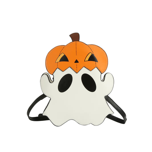 Cute Pumpkin Hat Ghost Crossbody Bag
