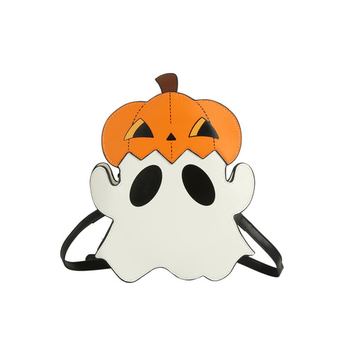 Cute Pumpkin Hat Ghost Crossbody Bag