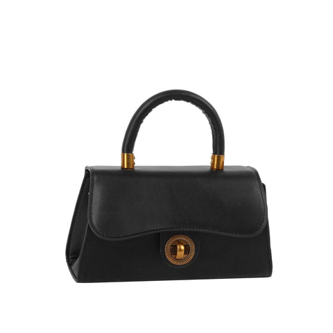 Vintage Top Handle Mini Turn-Lock Satchel