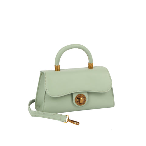 Vintage Top Handle Mini Turn-Lock Satchel