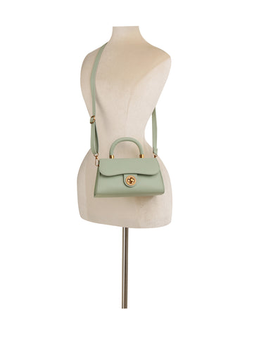 Vintage Top Handle Mini Turn-Lock Satchel