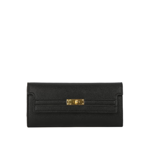 Structured Turn-Lock Slim Wallet