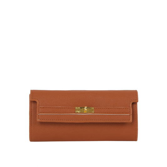 Structured Turn-Lock Slim Wallet