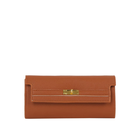 Structured Turn-Lock Slim Wallet