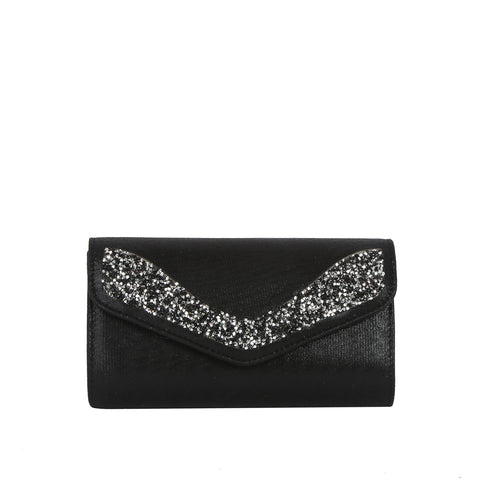Glitter Edge Envelope Evening Bag