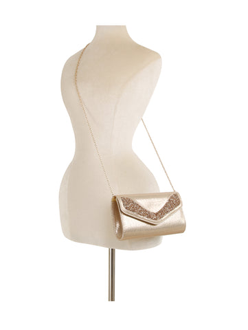 Glitter Edge Envelope Evening Bag