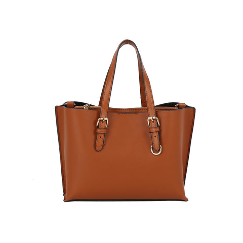 Buckle Accented Classic Tote