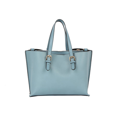 Buckle Accented Classic Tote