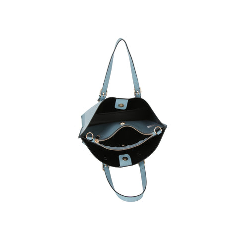 Buckle Accented Classic Tote