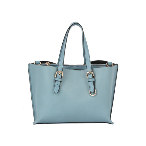 Buckle Accented Classic Tote