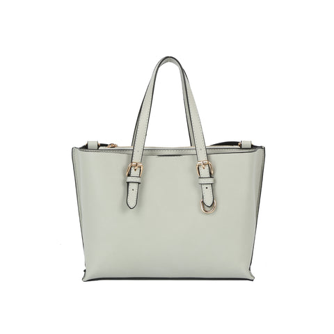 Buckle Accented Classic Tote