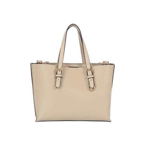 Buckle Accented Classic Tote