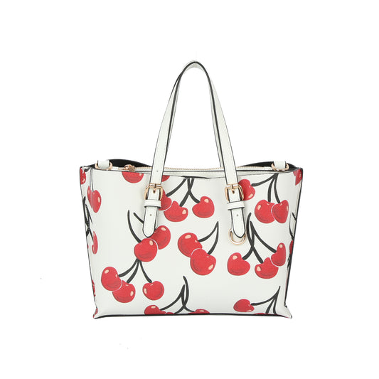 Buckle Accented Classic Tote