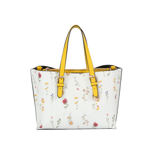 Buckle Accented Classic Tote