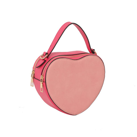 Heart-Shaped Mini Top Handle Crossbody Bag