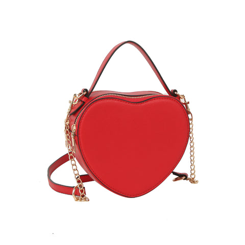 Heart-Shaped Mini Top Handle Crossbody Bag